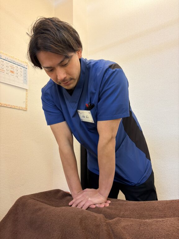 患者様の疲れや痛みを優しくとっています。
