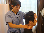 交通事故施術の様子